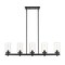 Z-Lite Tahoe 5 Light Outdoor Linear, Matte Black & Clear 588-5L-BK - alternate 5